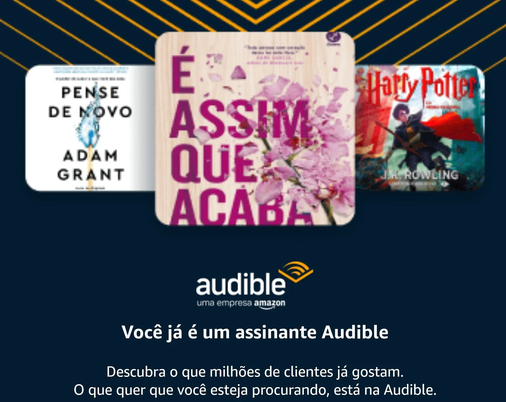 Free: Audible Books - Membros Prime 3 Meses Grtis 